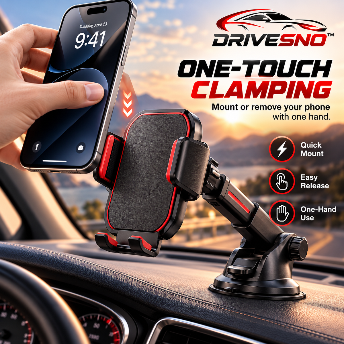 DRIVESNO™ Phone Mount